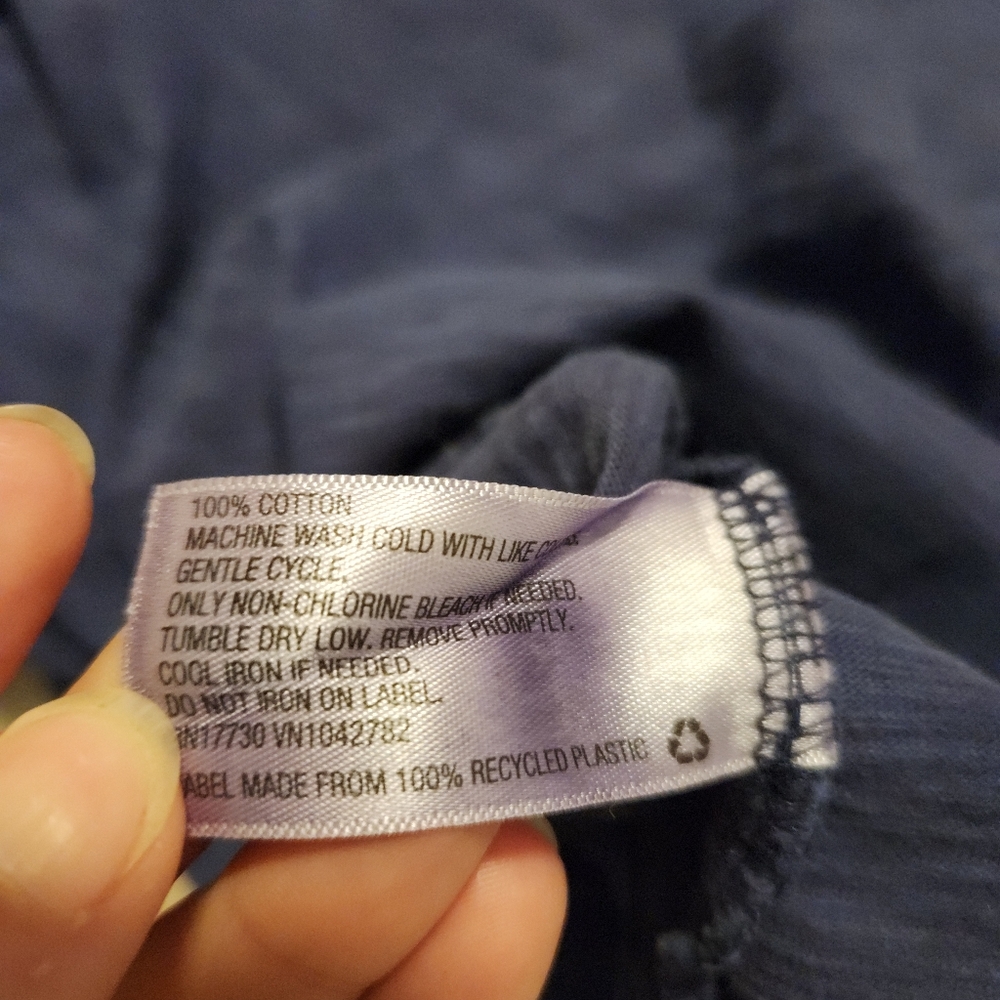 🦋 Women's Blue Moo-Moo Bed Shirt - Picture 4 of 4